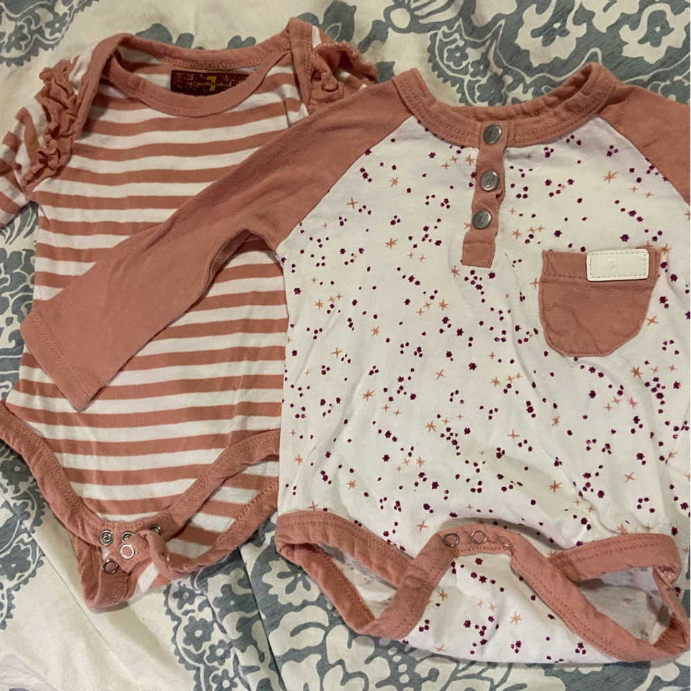 7FAMK Girls Onsies Long Sleeve
